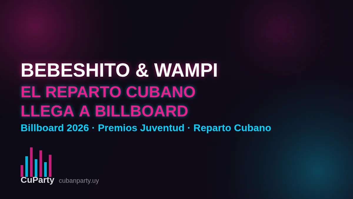Bebeshito y Wampi, referentes del reparto cubano reconocidos por Billboard 2026